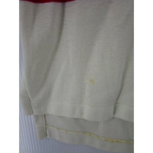 VINTAGE Ralph Lauren Polo Shirt Large White 90s Pullover Golf Pony * - Picture 5 of 15